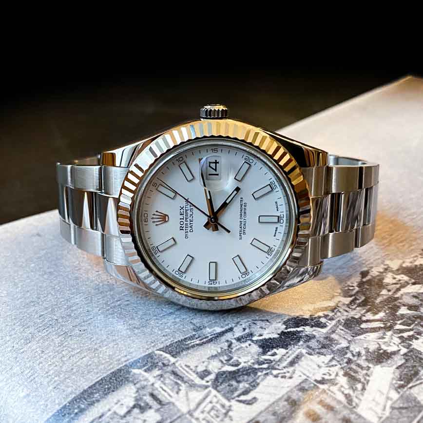 Rolex Datejust cadran blanc 41mm et bracelet oyster ref.116334 - Bastia, Paris